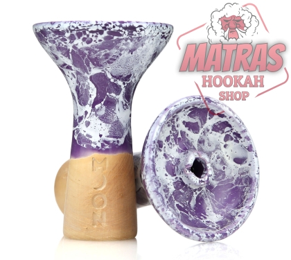 Moon Phunnel Marble Violet Чашка за наргиле