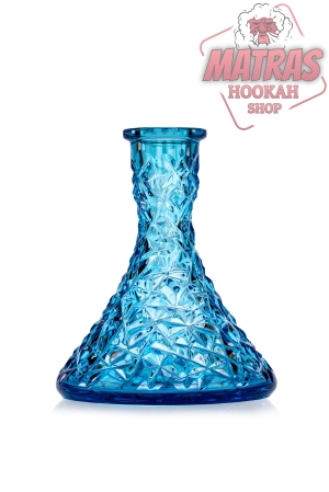 Caesar Crystal Bohemiae Cone Rock – Turquoise Кристална Ваза за Наргиле